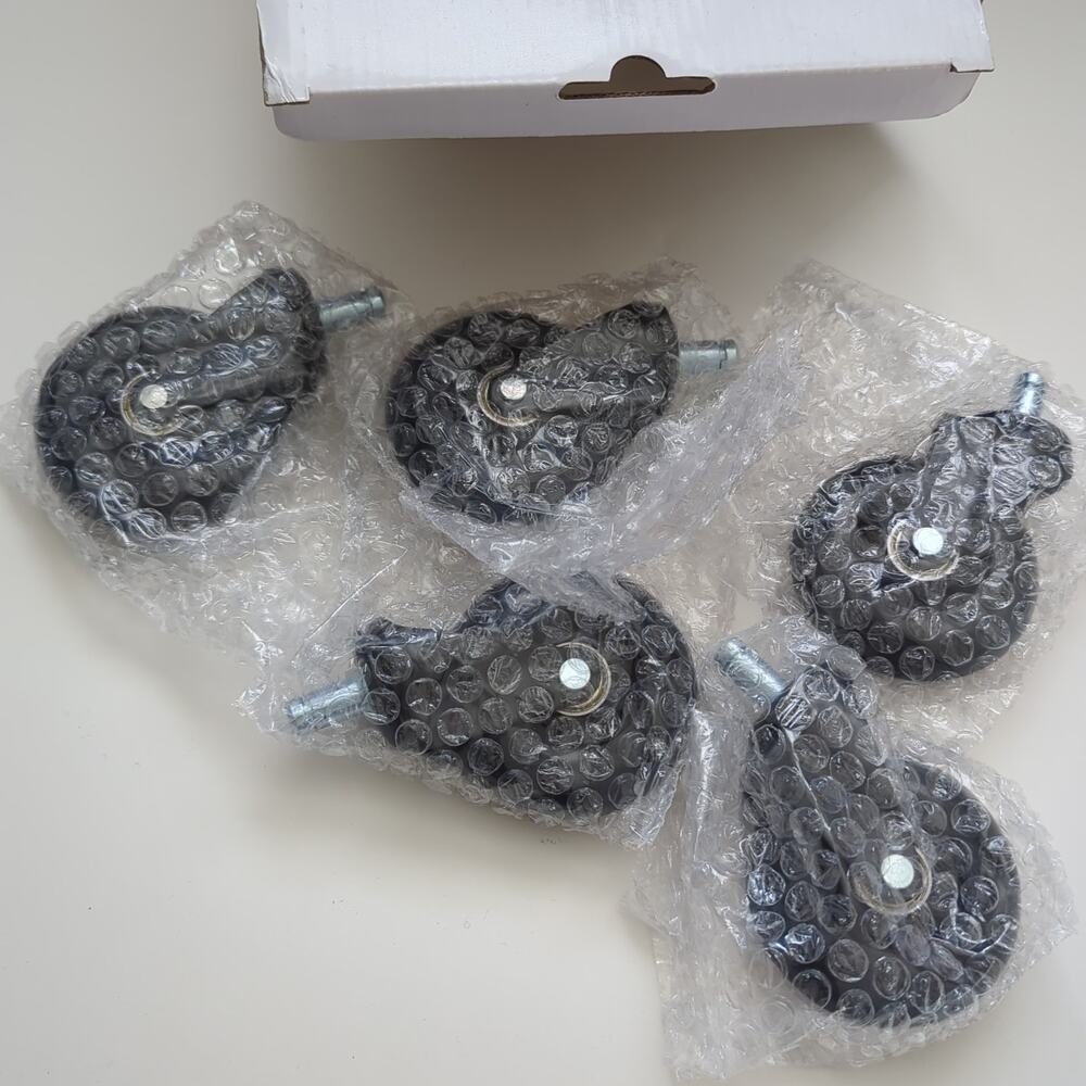 5 Pack Roller Blade Office Chair Wheel Caster Swivel Heavy Duty Fits Miller NEW